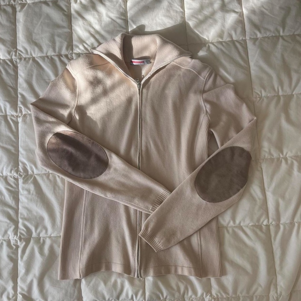 Prada Vintage Wool Zip-Up Sweater